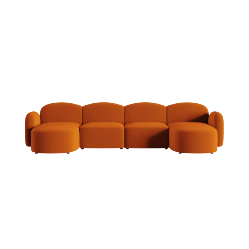 Blair U-Shaped Velvet Sofa