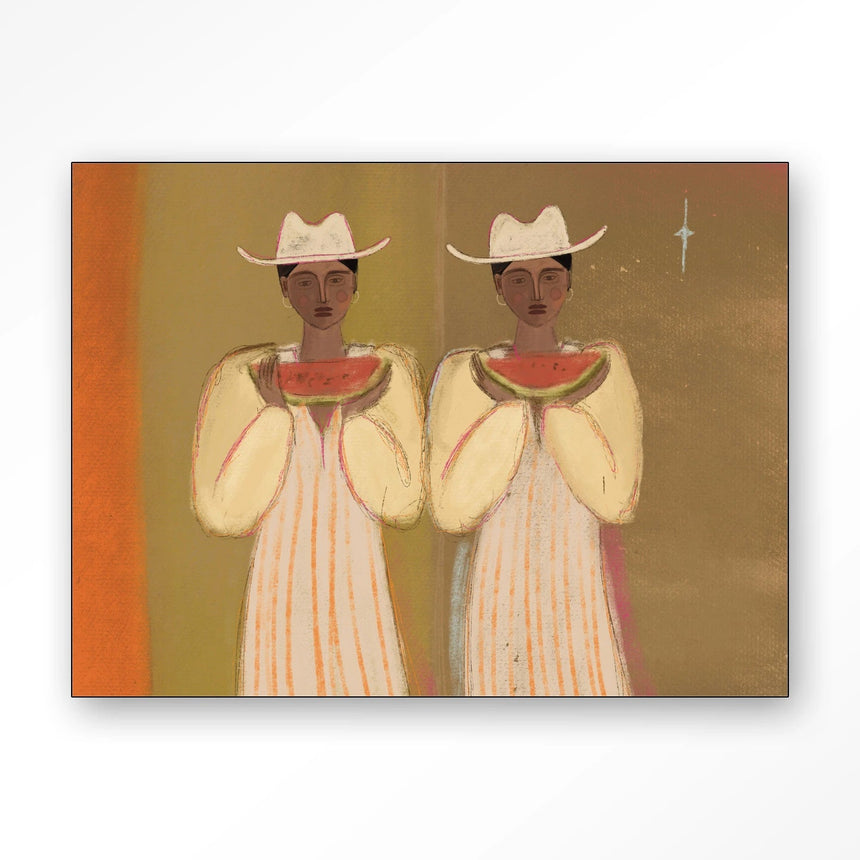 Watermelon Girl dizájn vászonkép