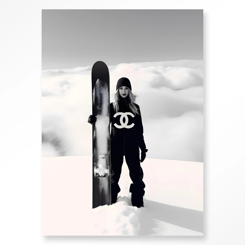 Snow Girl dizájn vászonkép