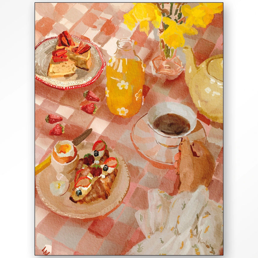 Spring Breakfast dizájn vászonkép