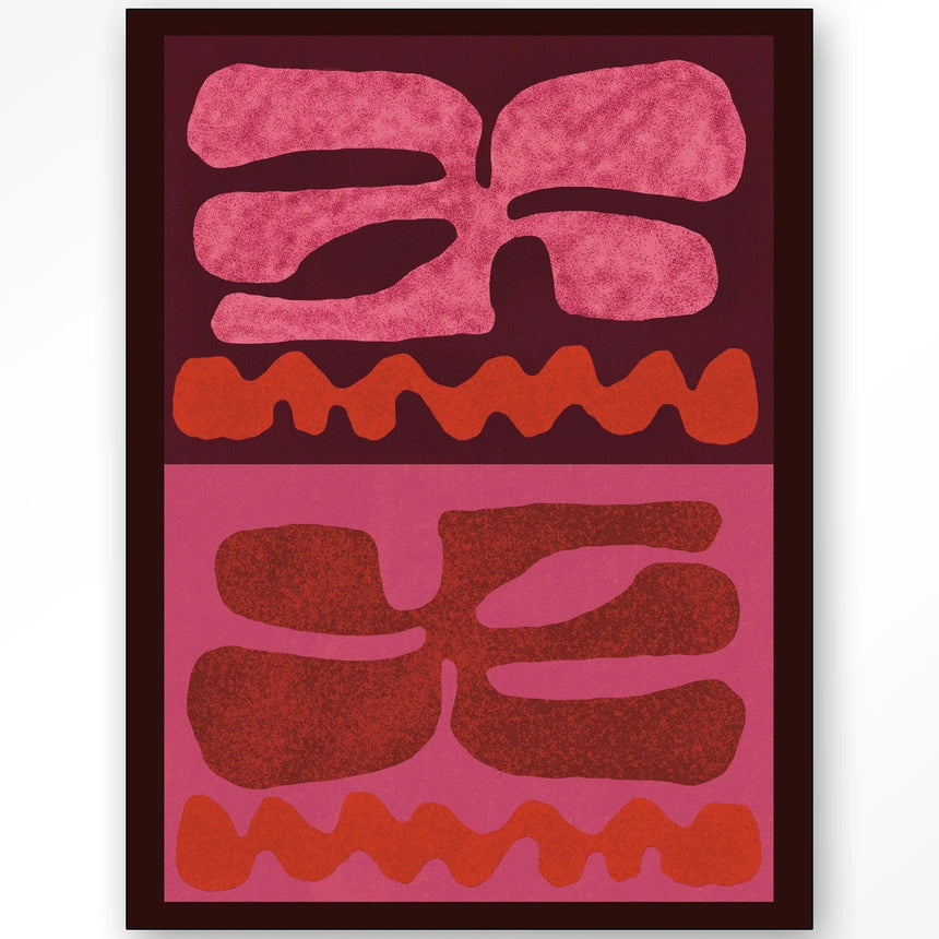 Groovy Pink dizájn vászonkép