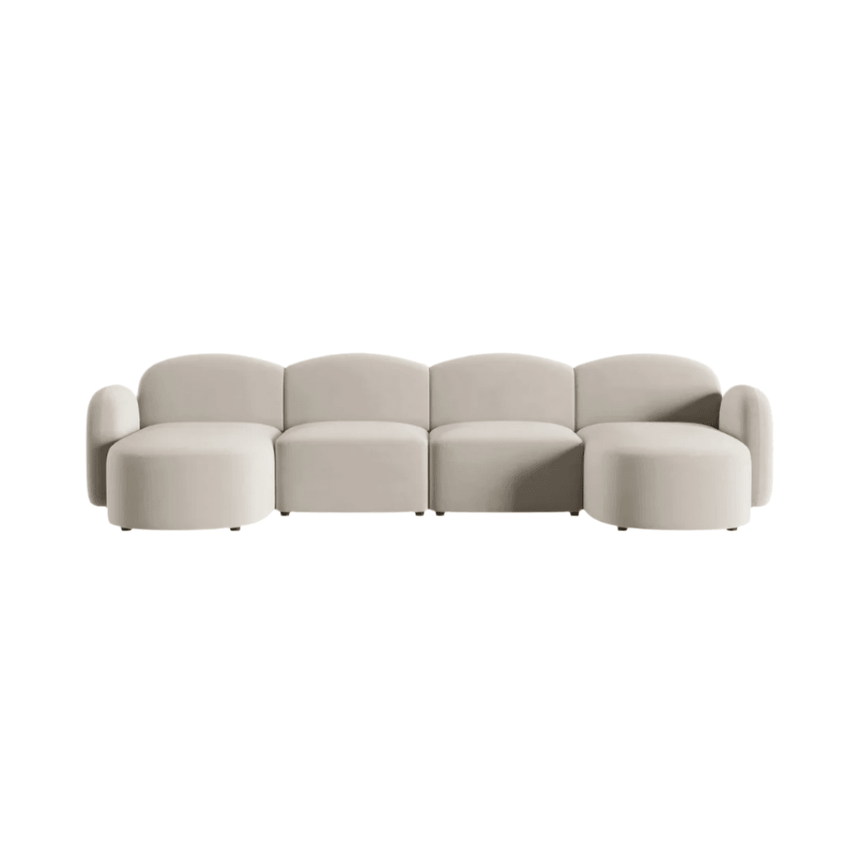 Blair U-Shaped Velvet Sofa
