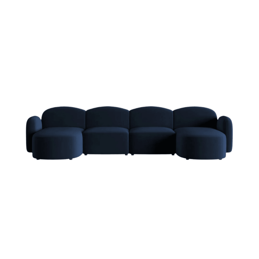 Blair U-Shaped Velvet Sofa