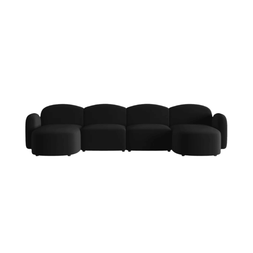 Blair U-Shaped Velvet Sofa