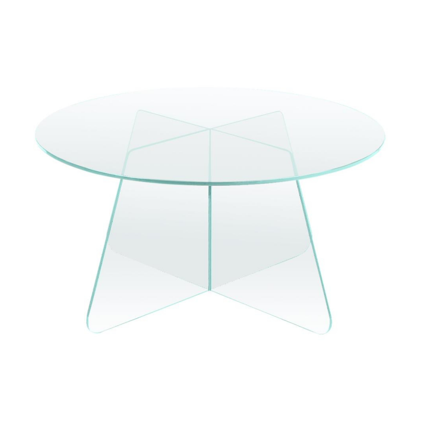 Samos üveg dohányzóasztal