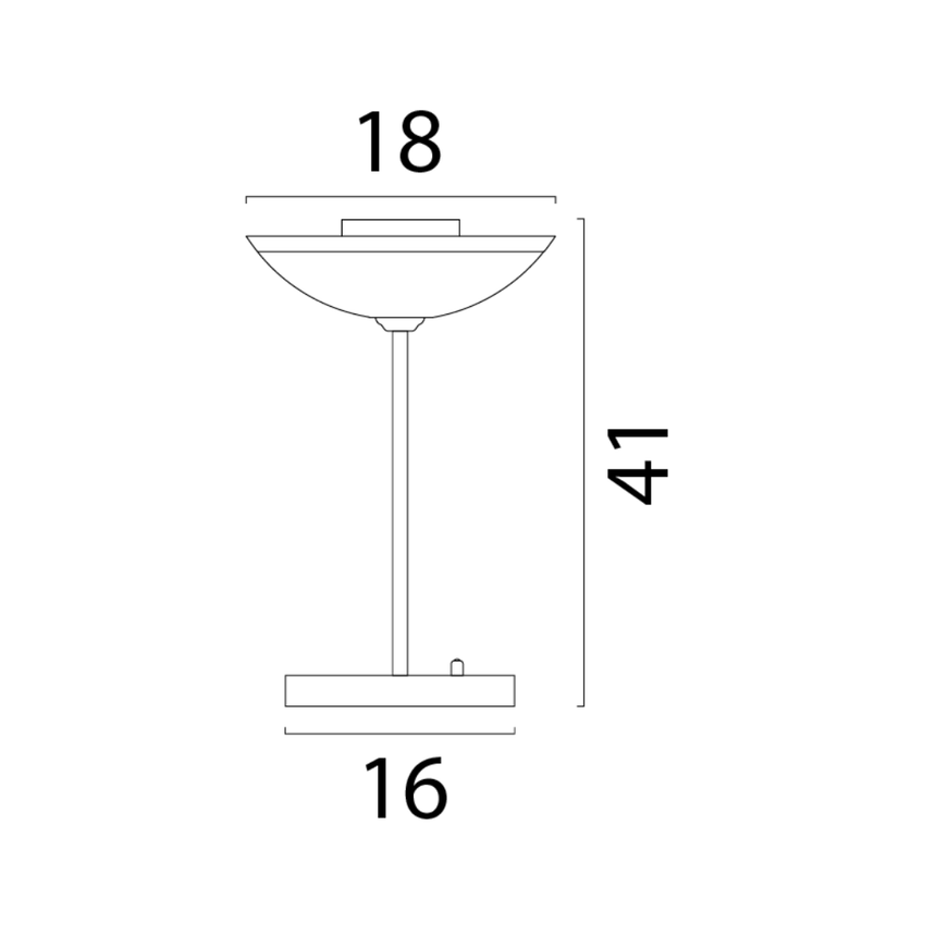 Melani üveg asztali lámpa