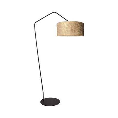 Arch fabric floor lamp with black frame 191x100