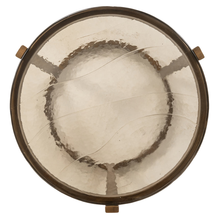 Bloomville 2-door textile leather cabinet