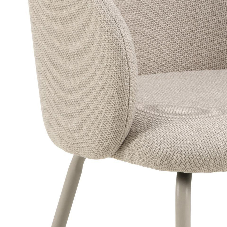 Eleanor fabric chair with beige legs