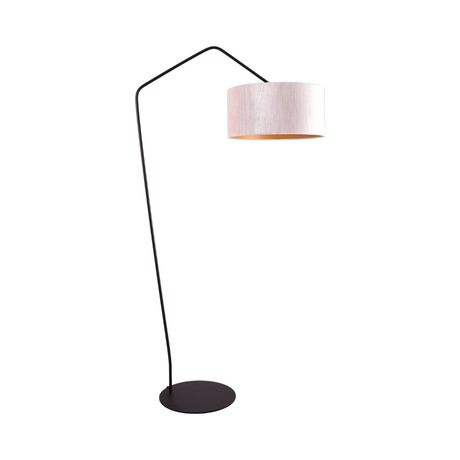 Arch fabric floor lamp with black frame 191x100