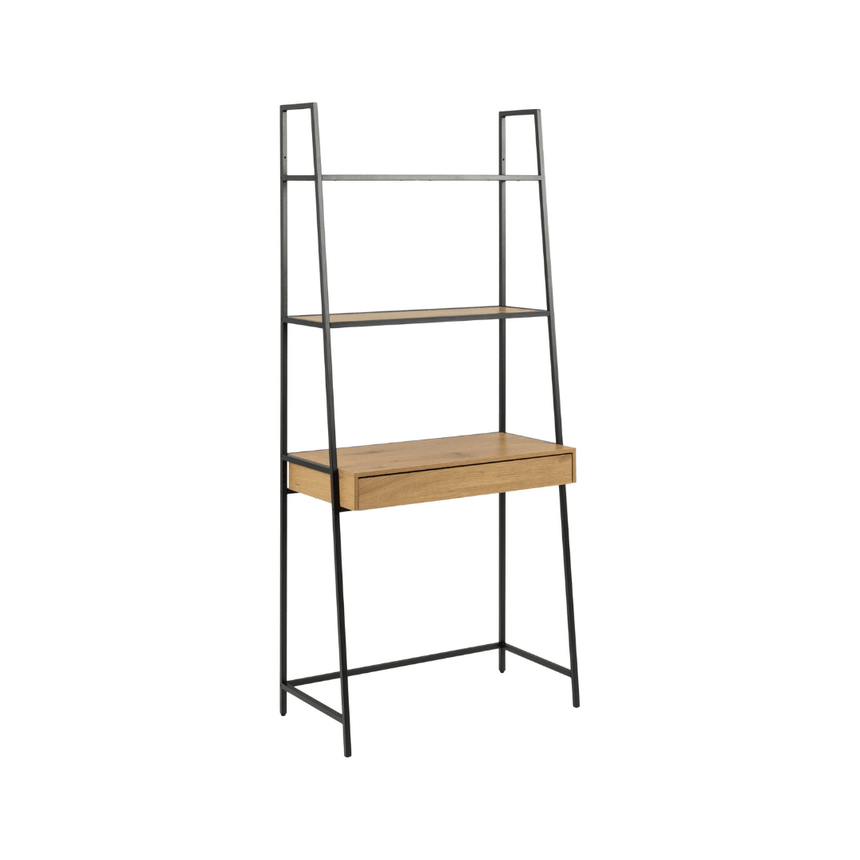 Seaford fiókos fa polc 77x175