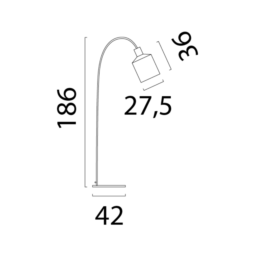 Boris metal floor lamp 186