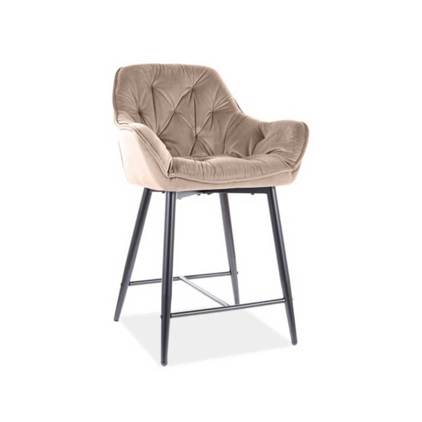 Cherry bársony alacsony bárszék