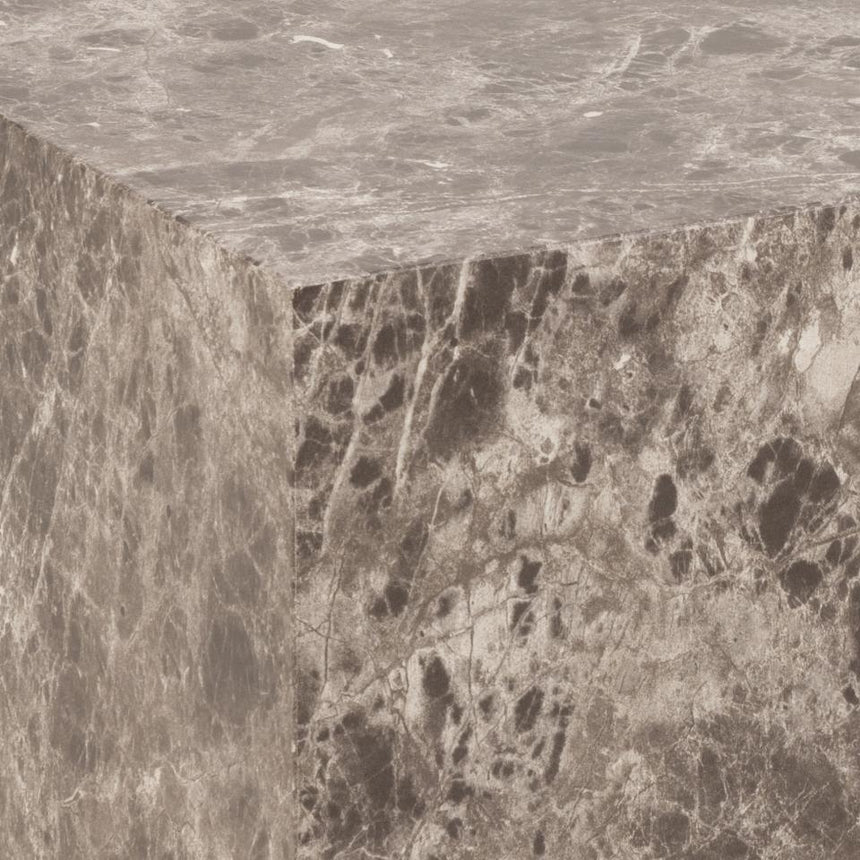 Dice marble effect coffee table set 58x58