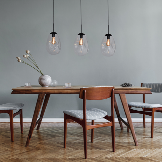 Lava 3 izzós átlátszó üveg függőlámpa