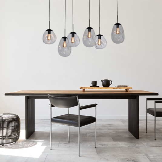 Lava 6 izzós átlátszó üveg függőlámpa