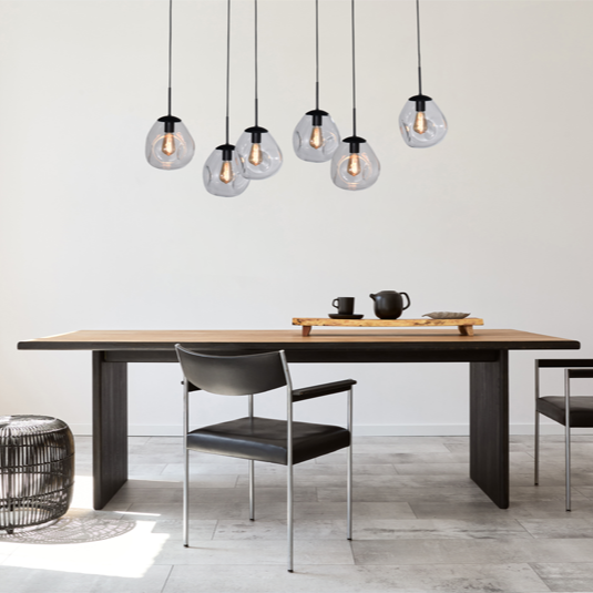 Lava 6 izzós átlátszó üveg függőlámpa