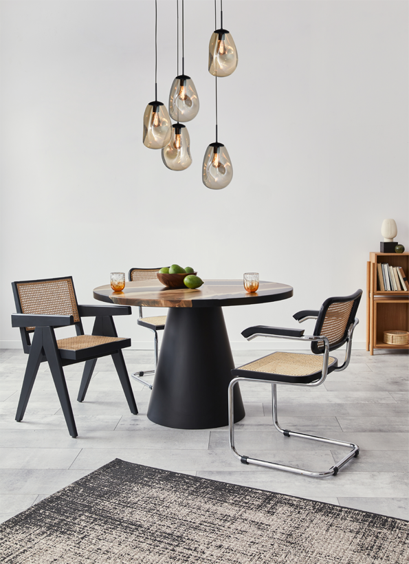 Lava 5 izzós arany üveg függőlámpa