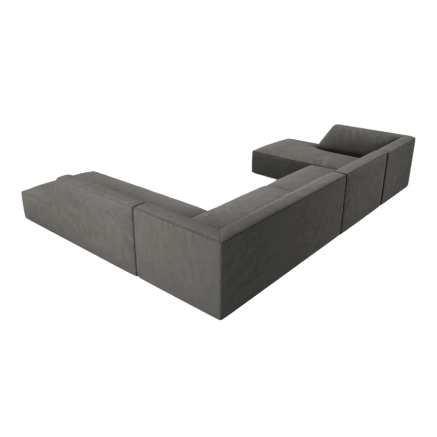Ruby U-shaped corduroy sofa with right corner unit