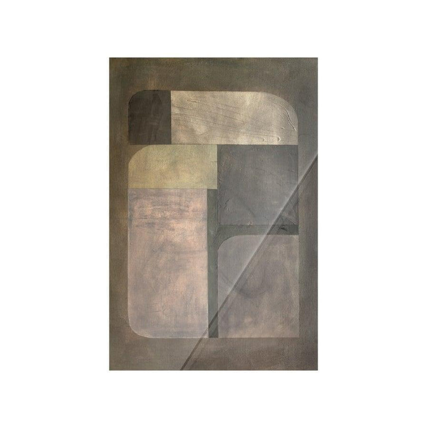 Rounded design wall mural