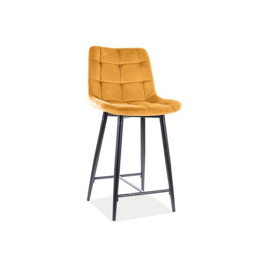 Chic bársony alacsony bárszék