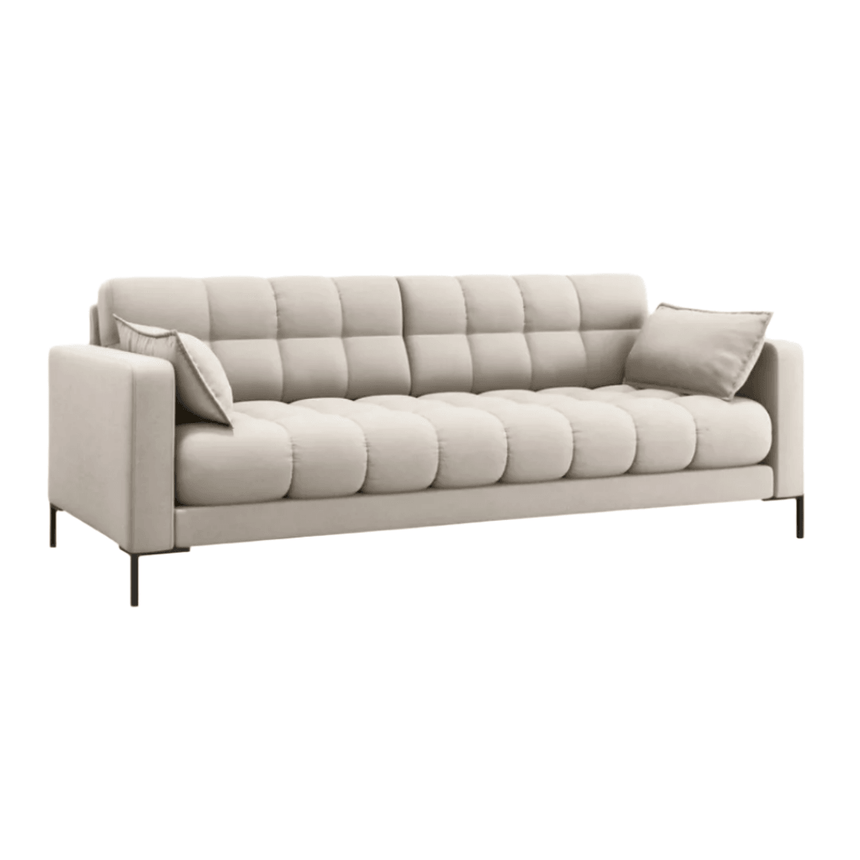 Mamaia 3 személyes szövet kanapé fekete lábbal