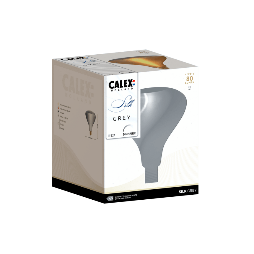 Silk R140 Grey Spiral bulb, LED E27