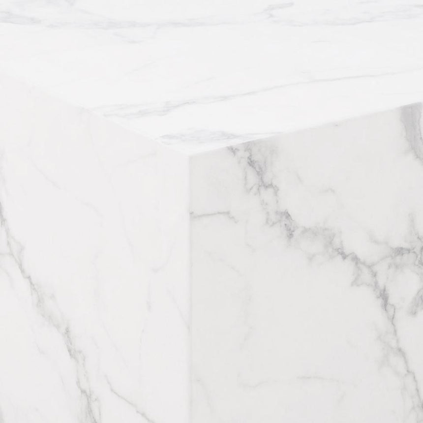 Dice marble effect coffee table set 58x58