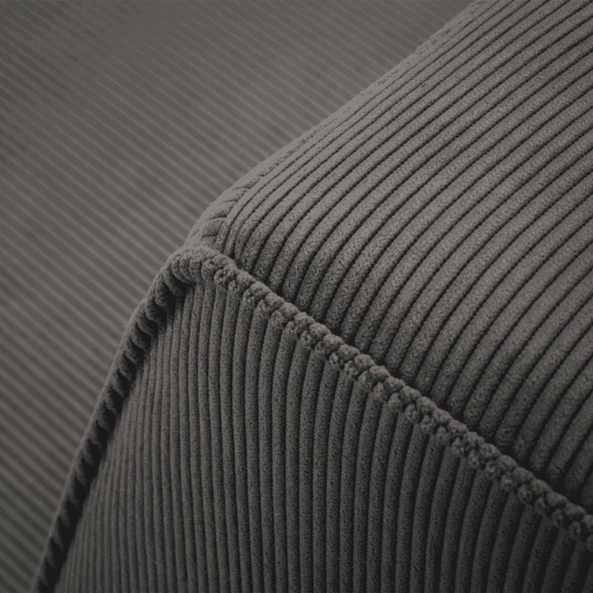 Ruby U alakú kordbársony kanapé bal sarokelemmel