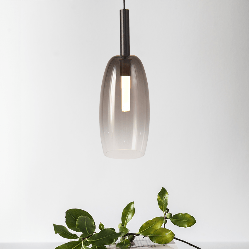 Lido világosszürke üveg függőlámpa