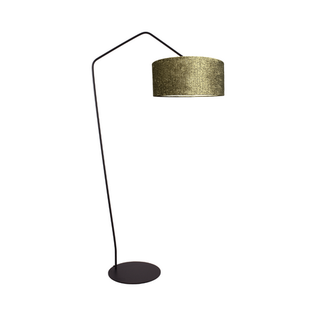Arch fabric floor lamp with black frame 191x100