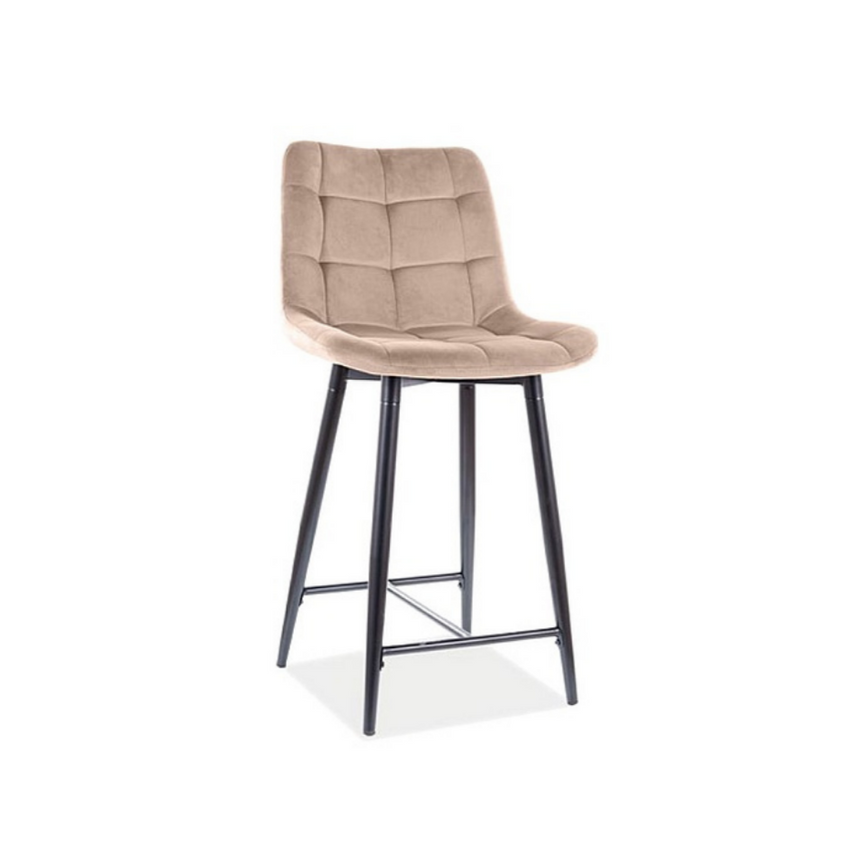 Chic bársony alacsony bárszék