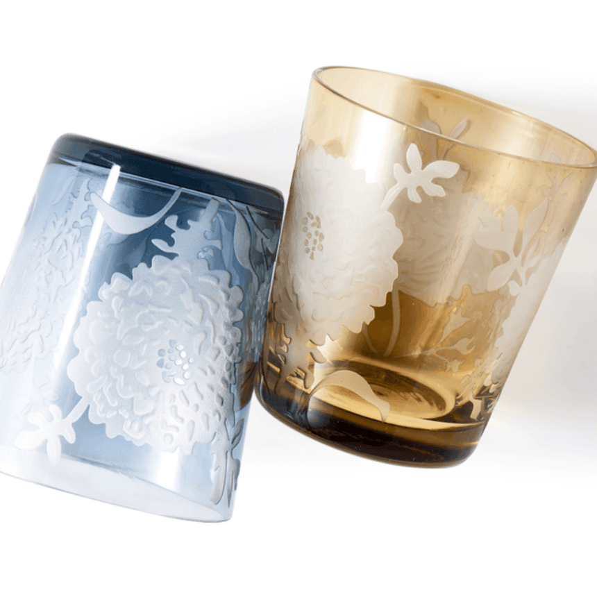 Peony üveg pohár szettben