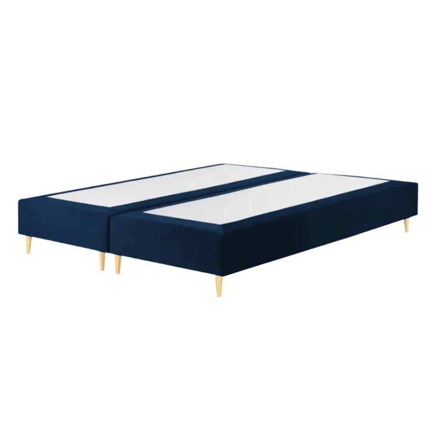 Whale bársony ágykeret 160x200 arany lábbal