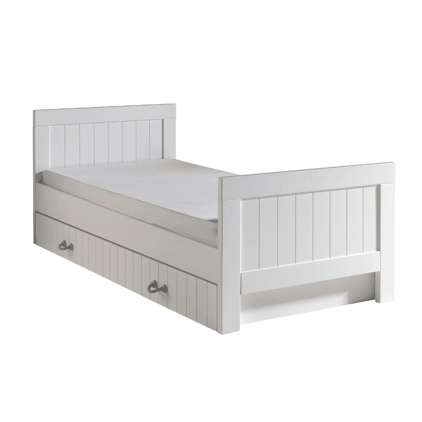 Lewis wooden children's bed 90x200 with bed linen holder