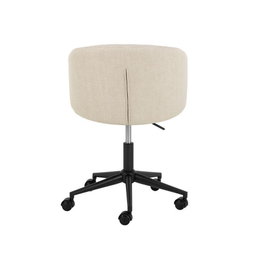 Eleanor fabric chair with black legs