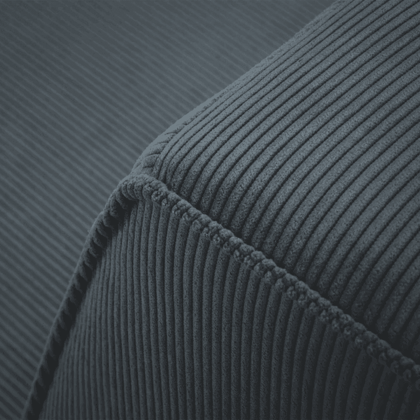 Ruby U alakú kordbársony kanapé bal sarokelemmel