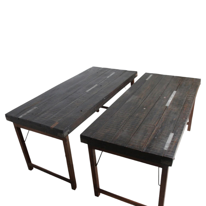 Dining wooden folding table 165x75