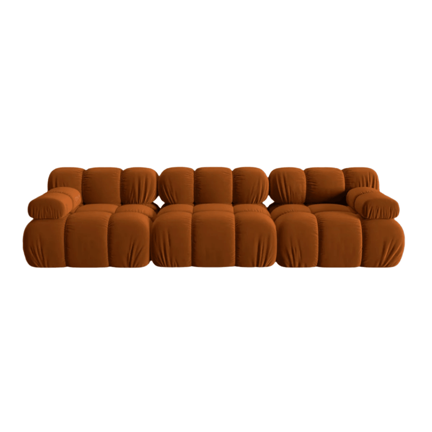 Bellis 3-seater velvet sofa
