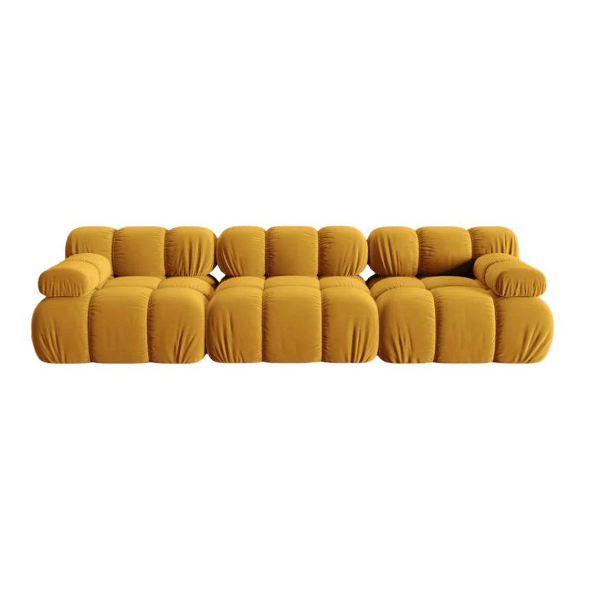 Bellis 3-seater velvet sofa
