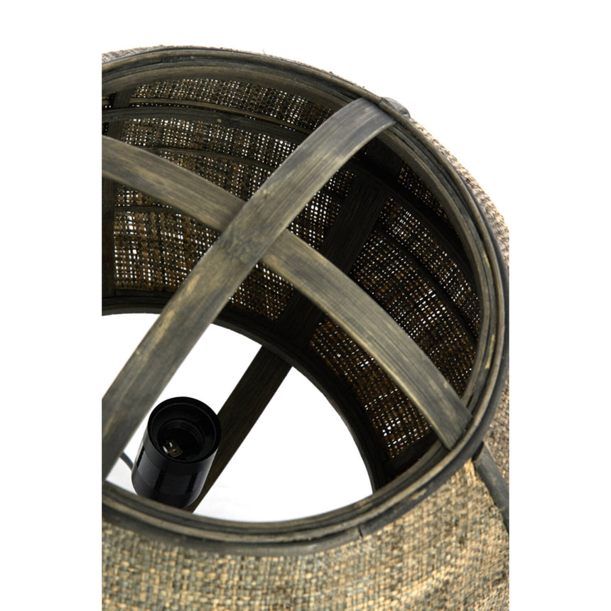 Bozona dekoratív függőlámpa – Természetes rattan fonással