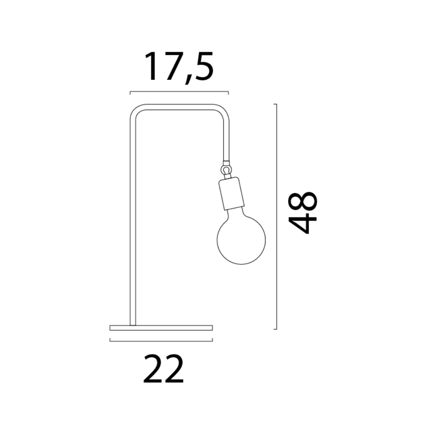 Octo fém asztali lámpa