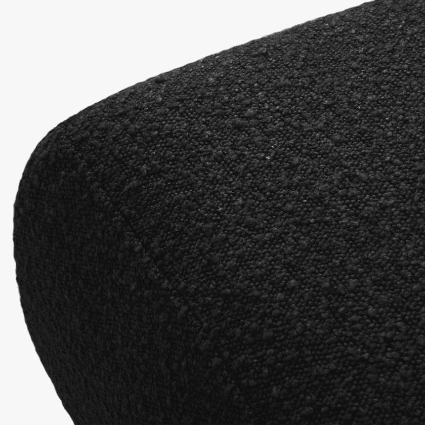 Molino bouclé pouf 75x75