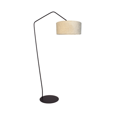 Arch fabric floor lamp with black frame 191x100