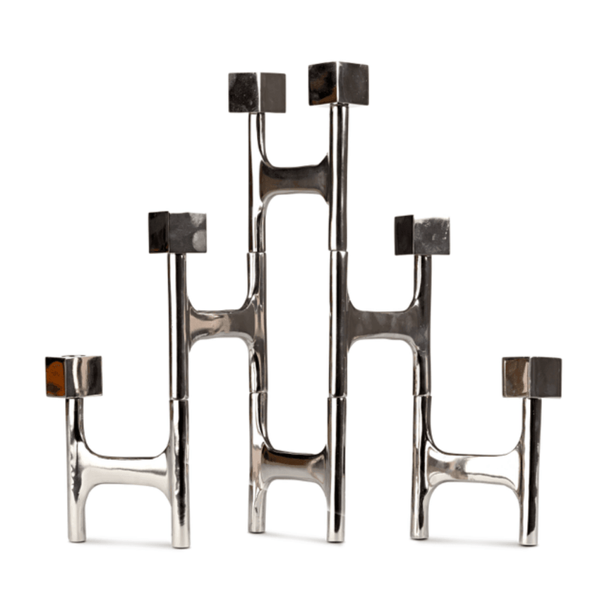 Square Folding Metal Candle Holder