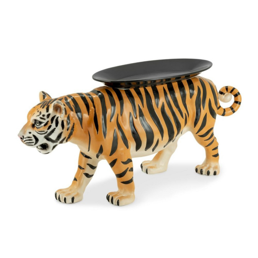 Tiger porcelán dekoráció