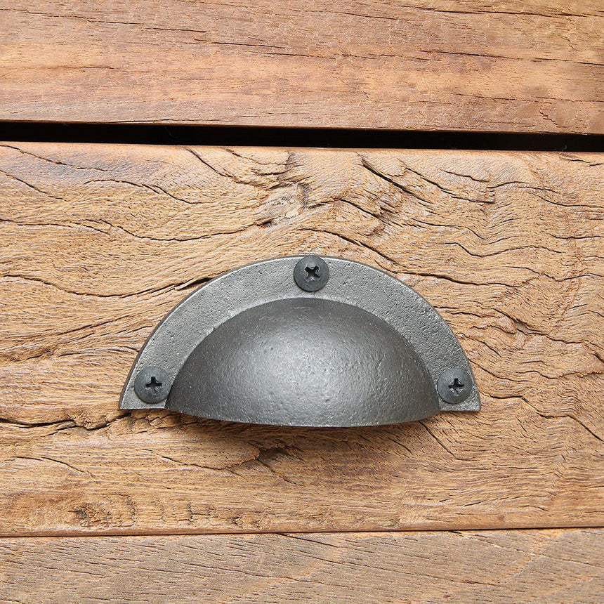 Farmwood wooden console table with drawers