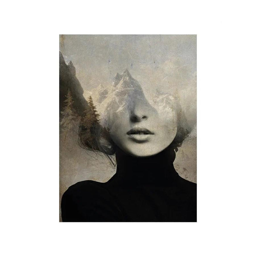 Head In The Sky design canvas print