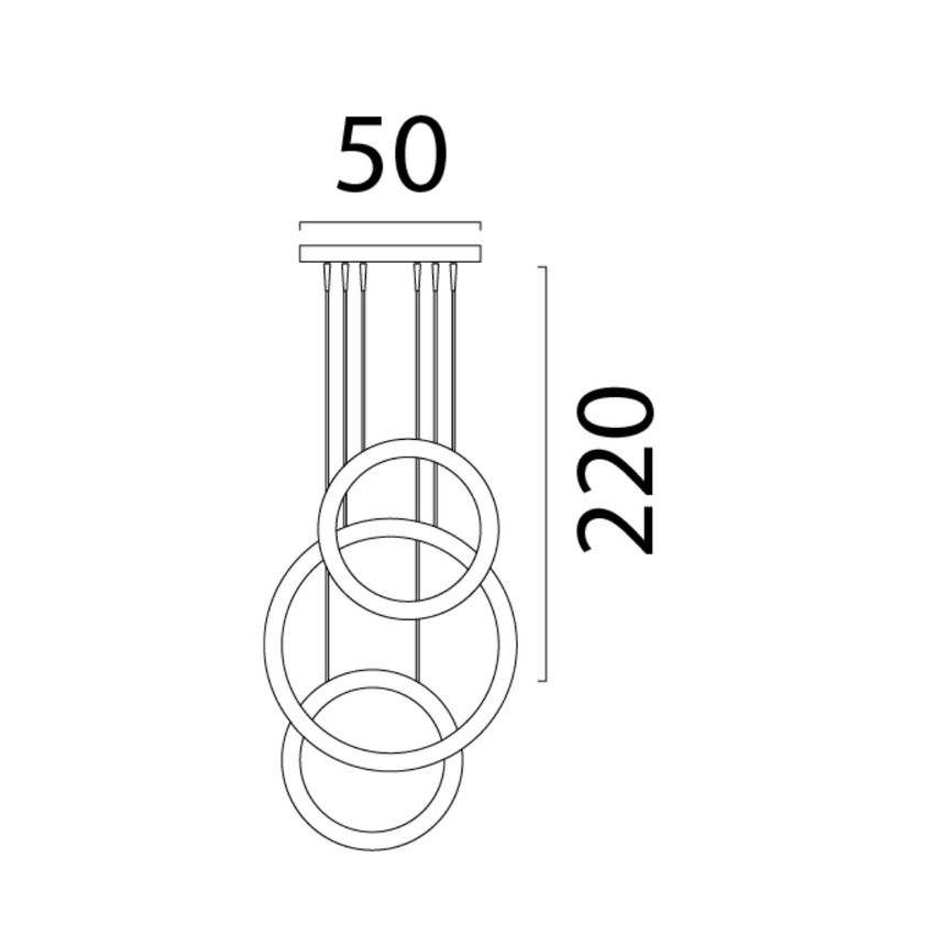Evy fém függőlámpa Ø50