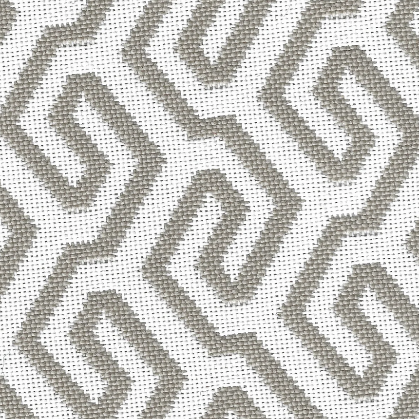 Patterned fabric 2-seater sun lounger